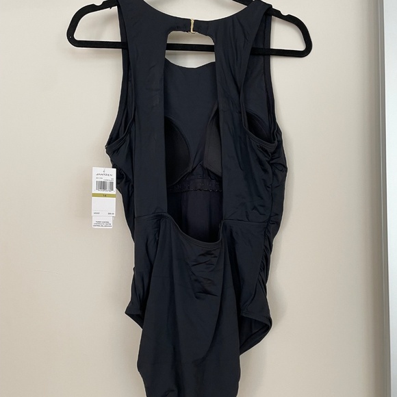 JANTZEN High Neck One-Piece Swimsuit Size 14 - Picture 5 of 6